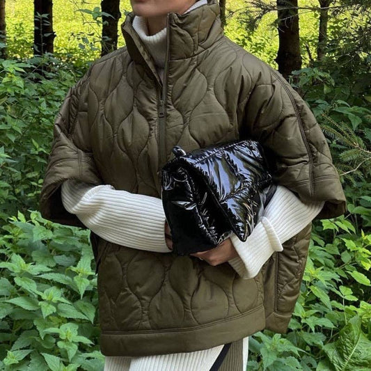 Cape Style Zip Up Coat: Be A Show-Stopper—Simply IRRESISTIBLE